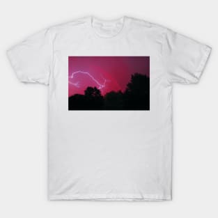 Nighttime Lightning Strike T-Shirt